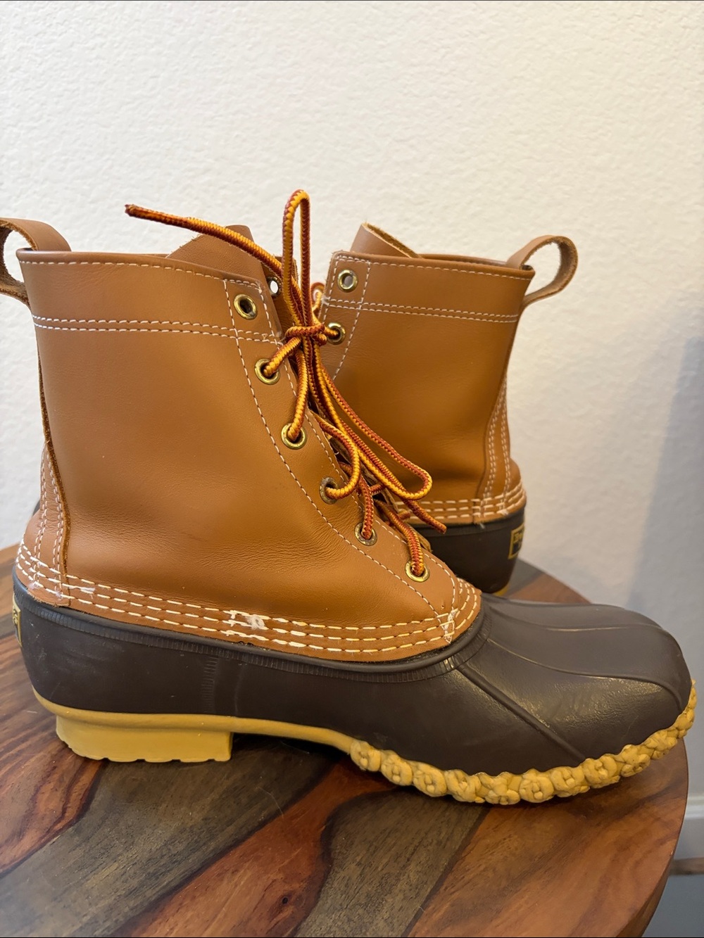 L.L. Bean Women's Brown and Tan Waterproof Duck Boots - Picture 5 of 7